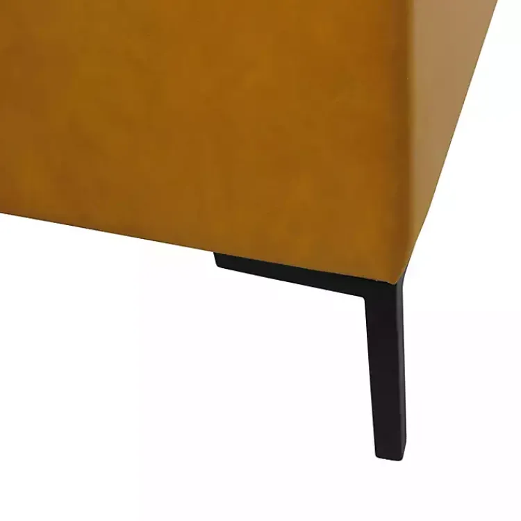 Kirklands Home Caramel Vegan Leather Storage Bench Brown Online