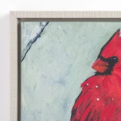 Kirklands Home Cardinal on Branch Framed Canvas Art Print Best