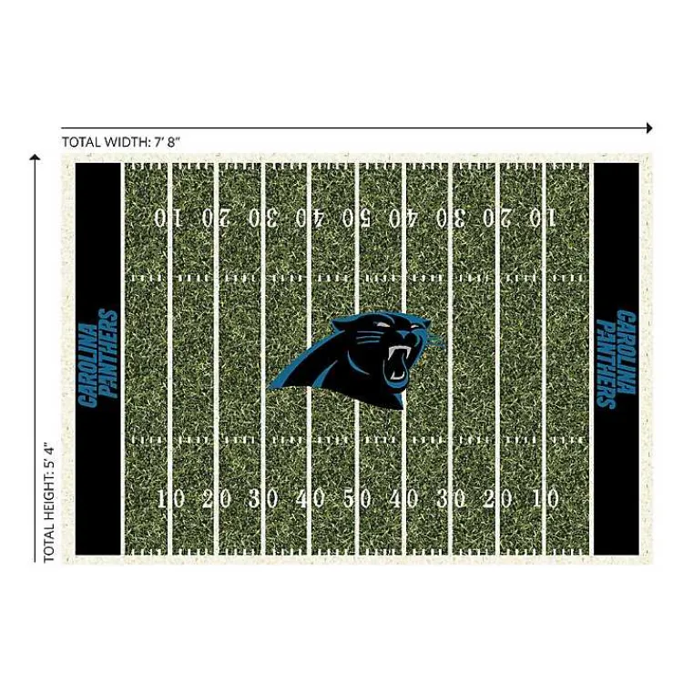 Kirklands Home Carolina Panthers Home Field Area Rug, 6x8 Clearance