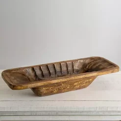 Decorative Bowls & Jars>Kirklands Home Carved Mango Wood Bowl, 23 in. Brown