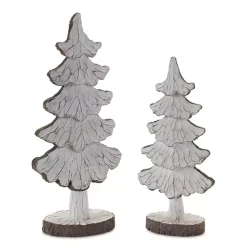 Christmas Decorations>Kirklands Home Carved Swoop Silhouette 2-pc. Christmas Tree Set