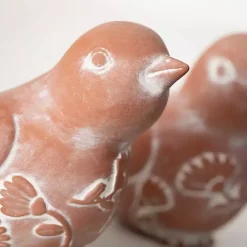 Statues & Figurines>Kirklands Home Carved Terracotta Bird Figurines, Set of 2
