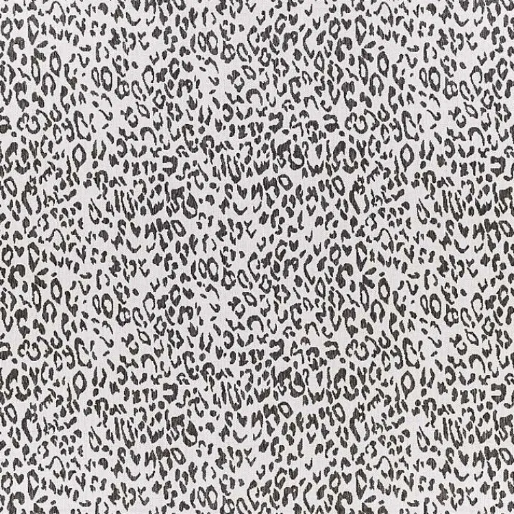 Kirklands Home Cauli Leopard Print Outdoor Rug, 6x6 Black Outlet