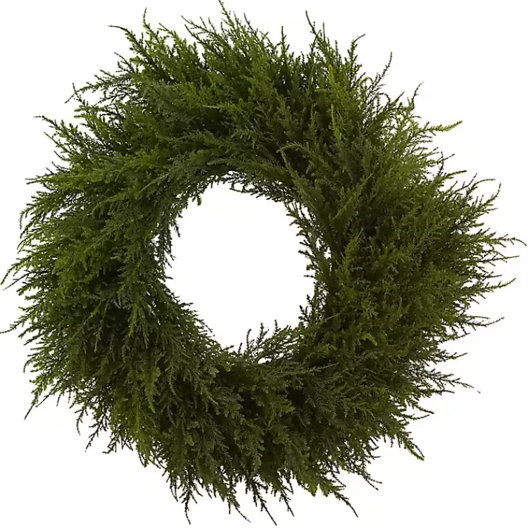 Wreaths>Kirklands Home Cedar Christmas Wreath Green