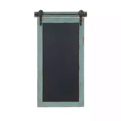Memo & Chalkboards>Kirklands Home Cerulean Distressed Blackboard Wall Plaque Blue