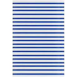 Kirklands Home Cerulean Stripes Outdoor Area Rug, 4x6 Best