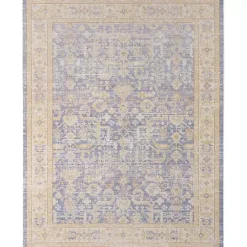 Kirklands Home Cerulean Vintage Border Accent Rug Clearance