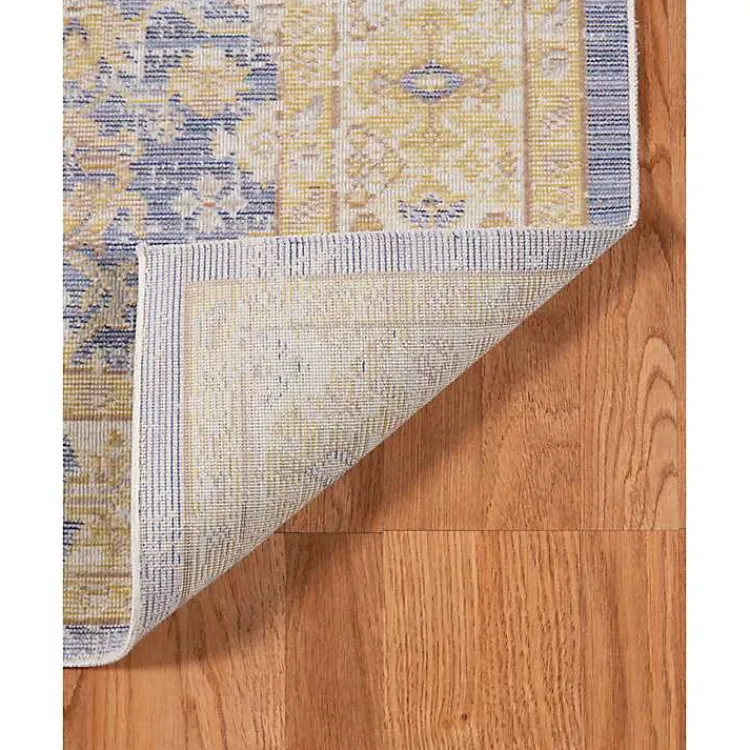 Kirklands Home Cerulean Vintage Border Accent Rug Clearance
