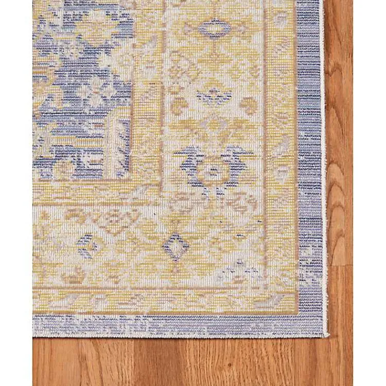 Kirklands Home Cerulean Vintage Border Area Rug, 5x7 Blue Best