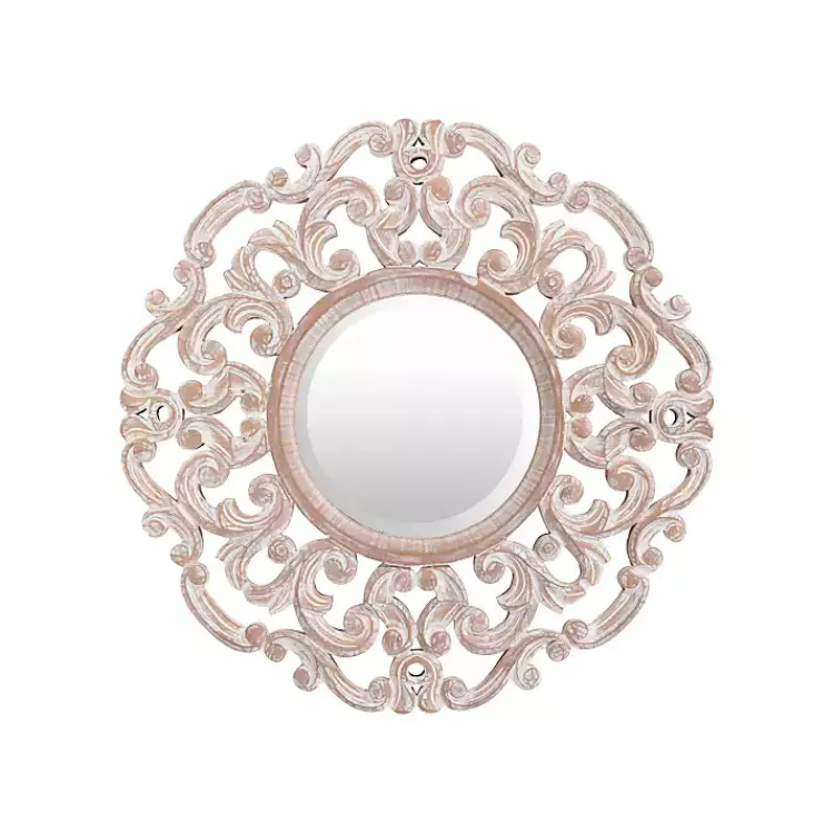 Kirklands Home Champagne Abstract Wood Mirror Discount