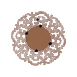 Kirklands Home Champagne Abstract Wood Mirror Discount