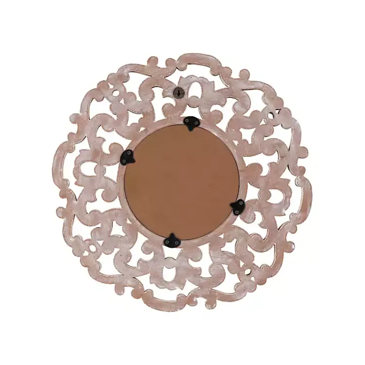 Kirklands Home Champagne Abstract Wood Mirror Discount
