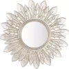 Kirklands Home Champagne Gold Round Flower Alba Wall Mirror Online