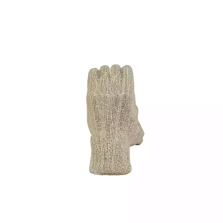Statues & Figurines>Kirklands Home Champagne Heart Hands Ceramic Statue Gold