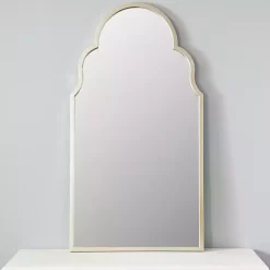 Kirklands Home Champagne Maria Metal Arch Mirror Gold Sale