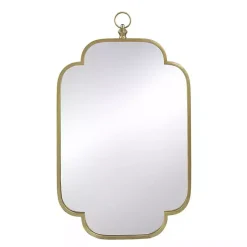 Kirklands Home Champagne Notched Corners Mirror Best