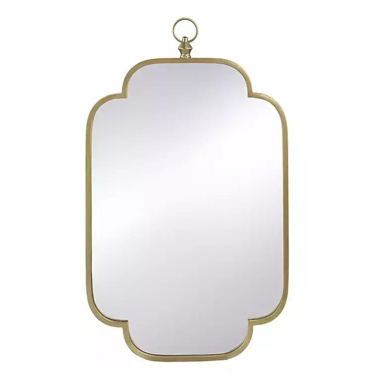 Kirklands Home Champagne Notched Corners Mirror Best