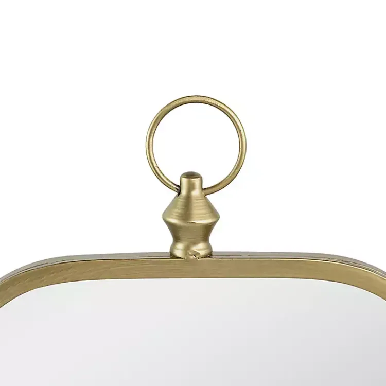 Kirklands Home Champagne Notched Corners Mirror Best