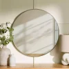 Kirklands Home Champagne Nouveau Round Wall Mirror Hot