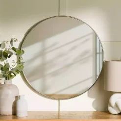 Kirklands Home Champagne Nouveau Round Wall Mirror Hot
