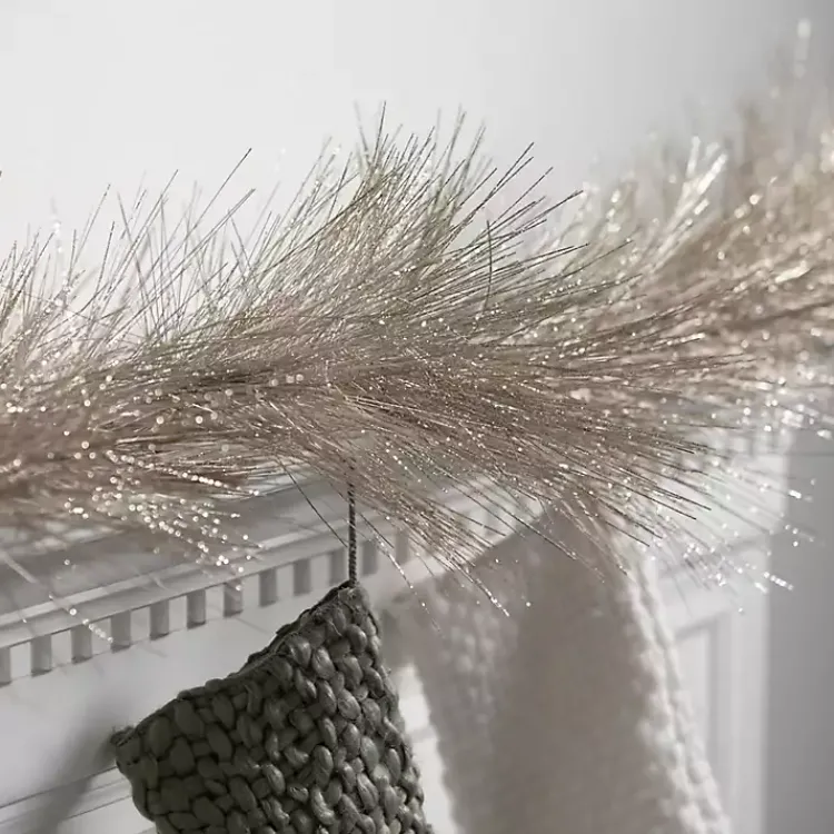Christmas Arrangements & Garland>Kirklands Home Champagne Sparkle Pine Christmas Garland Gold