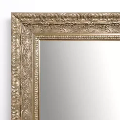 Kirklands Home Champagne Vintage Wall Mirror Gold Clearance
