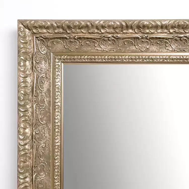Kirklands Home Champagne Vintage Wall Mirror Gold Clearance