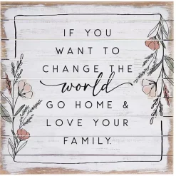 Kirklands Home Change the World Wall Plaque Best