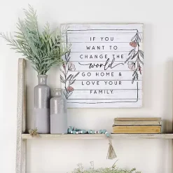Kirklands Home Change the World Wall Plaque Best