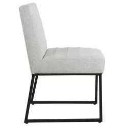 Kirklands Home Channeled Woven Dining Chair Gray
