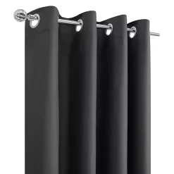 Kirklands Home Charcoal Alpine Blackout Curtain Panel, 108 in. Gray