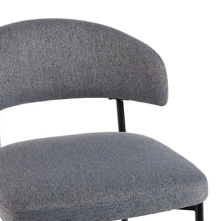 Kirklands Home Charcoal and Black Curved Counter Stools, Set of 2 Gray Online