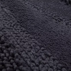Kirklands Home Charcoal Asymmetrical Cotton Bath Mat Gray Sale