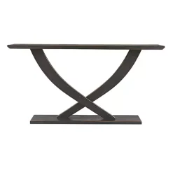 Kirklands Home Charcoal Ramus Console Table Black