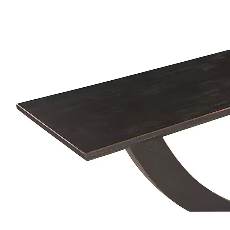Kirklands Home Charcoal Ramus Console Table Black