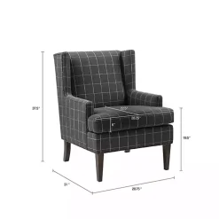 Kirklands Home Charcoal Decker Martha Stewart Accent Chair Gray Clearance