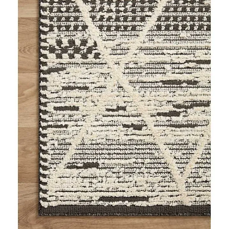 Kirklands Home Charcoal Gradient Diamond Area Rug, 5x7 Best