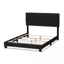 Kirklands Home Charcoal Tufted Modern Queen Bed Gray Best