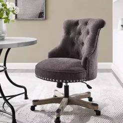 Kirklands Home Charcoal Miller Tufted Office Chair Gray Online