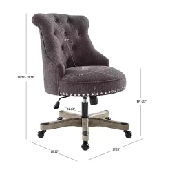 Kirklands Home Charcoal Miller Tufted Office Chair Gray Online