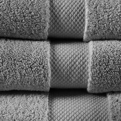 Kirklands Home Charcoal 6-pc. Oversized Cotton Bath Towel Set Gray Online