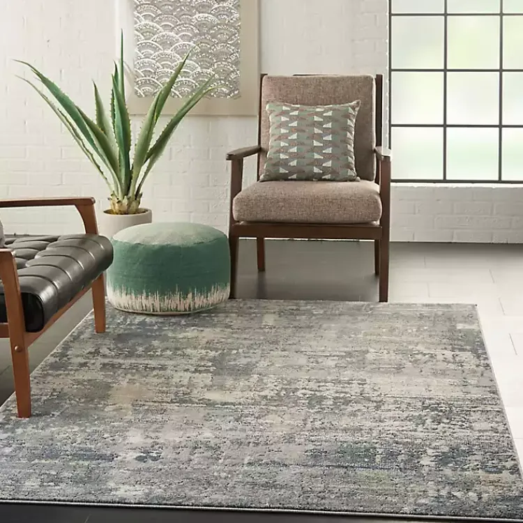 Kirklands Home Charcoal Tally Textured Area Rug, 3x5 Clearance