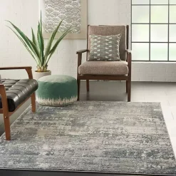 Kirklands Home Charcoal Tally Textured Area Rug, 5x7 Discount