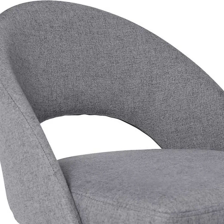 Kirklands Home Charcoal Upholstered Charli Bar Stools, Set of 2 Gray Clearance
