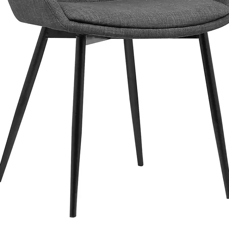 Kirklands Home Charcoal Upholstered Mia Dining Chair Gray Discount