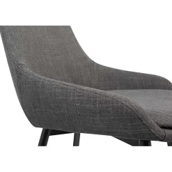 Kirklands Home Charcoal Upholstered Mia Dining Chair Gray Discount