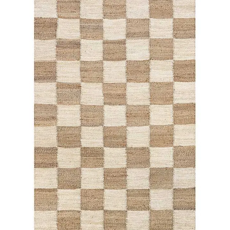 Kirklands Home Checkered Jute Area Rug, 8x10 Sale