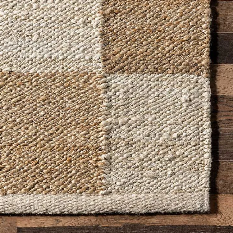 Kirklands Home Checkered Jute Area Rug, 8x10 Sale