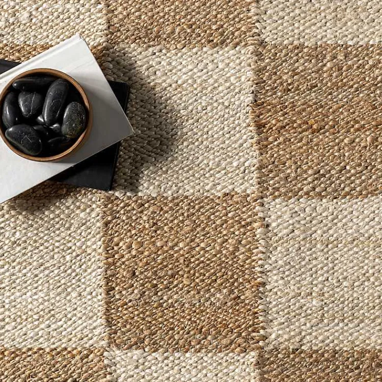 Kirklands Home Checkered Jute Area Rug, 8x10 Sale