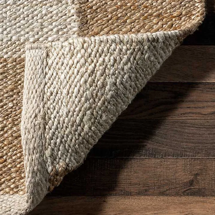Kirklands Home Checkered Jute Area Rug, 8x10 Sale